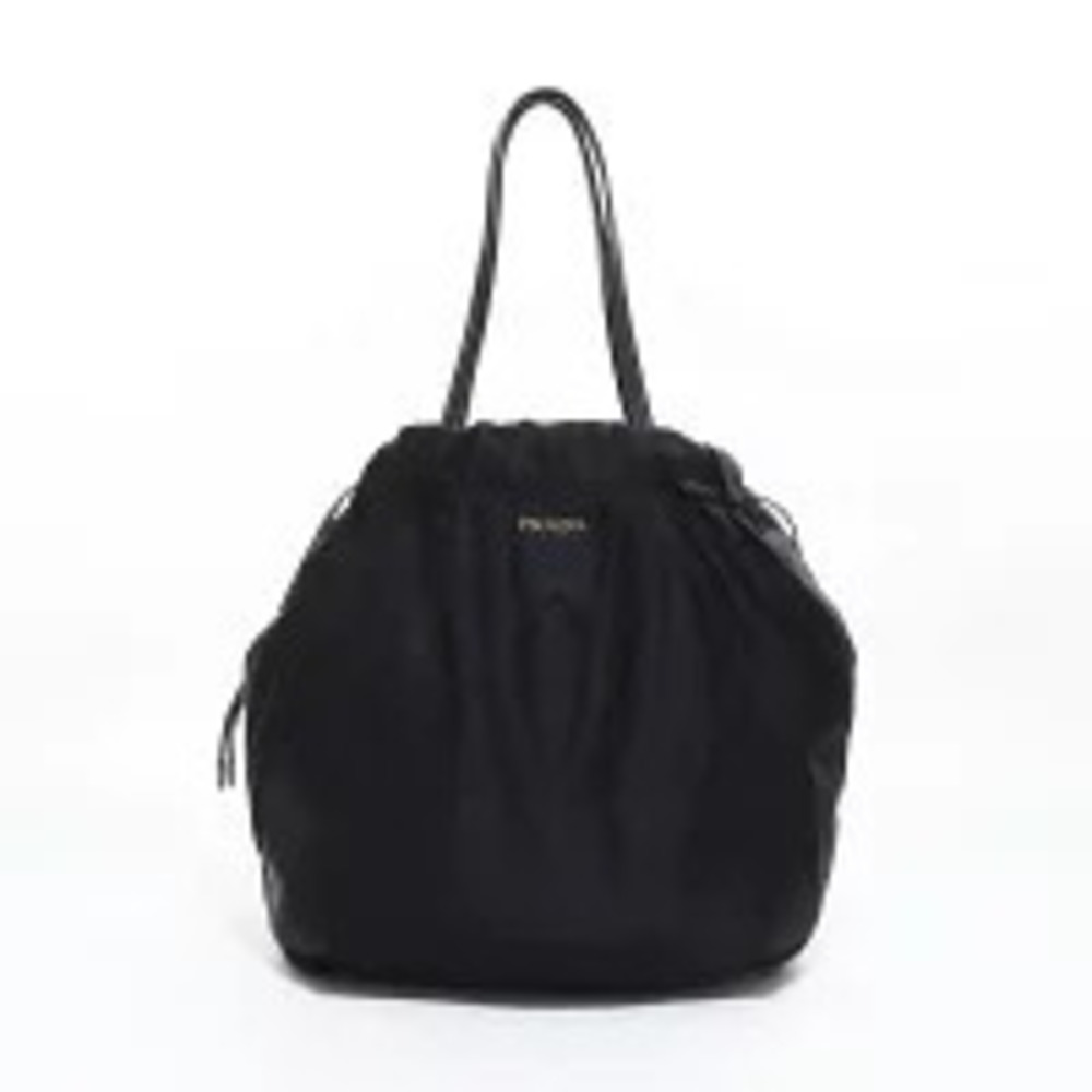 Prada Logo Black Jacquard Handbag